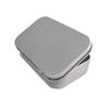 Caixa de Lata Flip-Top Pen Drive USB Pequena Caixa de Ferro em Estoque 9X6 Prateada Retangular de Folha de Flandres Caixa de Cigarros Estilo Flip-Top