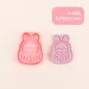 Molde para Galletas 3D Burbuja Linda Serie de Dibujos Animados Realista Molde de Estampado para Galletas Fondant DIY Esencial para Uso en Casa
