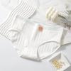 Calcinhas de Algodão Antibacterianas 7A para Mulheres, Cintura Média, Estilo Japonês Doce, Finas e Respiráveis, Tanga Estudante