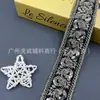 Cinta Bordada de Código de Barras con Cuentas Huwei Estilo Étnico Dai Encaje Hanfu 4.5CM de Ancho Accesorios para Ropa Infantil