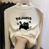 Camiseta térmica con forro polar para niña, cuello alto, camiseta con forro polar para niños mayores, nueva colección otoño/invierno 2026, top de manga larga cepillado