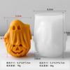 Jiahui Mei Halloween Fantasma Calabaza Vela Aromaterapia de Habitación Molde de Silicona DIY Portavelas de Calabaza Tridimensional Herramienta de Pulido