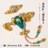 Três Vias de Magnésita com Dourado Areia Conjunto de Eixo Universal Acessórios DIY para Colares, Pulseiras e Contas Budistas Tecidos à Mão