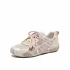Zapatillas de Entrenamiento Transpirables de Malla para Mujer 2026 Nuevo Color de Verano Bloque de Color con Cordones Zapatos de Papá Ligeros Suela Gruesa Zapatos Deportivos Casuales
