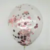 Globos de Lentejuelas Transparentes de 12.28 pulgadas, Bolas de Confeti Coloridas de Papel de Aluminio, Decoración para Cumpleaños y Festivales de Niños