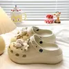 Estilo Fashionável e Doce FrescoClogs à Prova de Vento Suaves para Férias na Praia de Verão, Chinelos Fechados Eva Energéticos Jovens