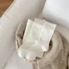Calcetines de mujer de alta gama a rayas y de color liso hasta la mitad de la pantorrilla, estilo básico simple, versátiles, boca de canalé alto, talón antideslizante sin talón, calcetines holgados