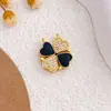Pingente Colar Trevo da Sorte Magnético Transfronteiriço Pingente Design Simples Moderno Versátil Não Desbota Acessórios para Joias DIY