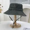 Chapéu de Pescador Bordado com Letras Novo Estilo Primavera e Verão para Homens, Chapéu de Sol Casual Respirável e Fashion, Chapéu Bucket Versátil para Proteção Solar para Mulheres