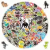 200 Pegatinas de Animales y Dinosaurios Caja de Regalo Dibujos Animados Decoración de Diario DIY Pegatinas de Recompensa para Niños de Preescolar Caja de Regalo con Lámina de Oro