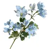 Orquídea Cola de Tigre de 4 Ramas Flor Artificial Decoración de Boda Arreglo Floral Decoración de Sala de Estar en Casa Flor Artificial Hecha a Mano Decoración de Boda Transfronteriza