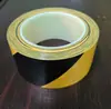 Cinta de advertencia PET de longitud completa, patrón de cebra negro y amarillo, impermeable y resistente al desgaste, para protección contra incendios, taller, almacén y señalización de pisos