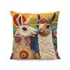 Funda de Almohada de Perro de Alpaca Más Vendida Transfronteriza, Linda Funda de Cojín Decorativa para Dormitorio de Gato, Hogar, Sofá