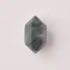 Pendente de cristal de pedra natural em prisma de ponta dupla 16mm com furo passante proteína semiacabado DIY acessório de pingente versátil