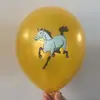 Globos Temáticos de Equitación de 12 Pulgadas Patrón de Ocho Caballos Globos de Látex Decoración de Cumpleaños Arreglo Juguetes Globos Engrosados