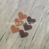 Marcador de Páginas Retro con Forma de Corazón de Lichi Piel Mini Portátil Regalo Marcador con Forma de Corazón Clip para Páginas del Libro Cubierta Protectora para Esquina del Libro