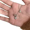 Collar Retro de Lujo Ligero Estilo Francés con Circonita, Popular en Transmisiones en Vivo, Recomendado por Celebridades de Internet, Colgante de Trébol de Cuatro Hojas, En Stock de Fábrica