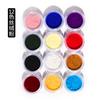 Arte de Uñas Transfronterizo 10G Polvo de Terciopelo Embotellado Accesorios para Arte de Uñas Polvo Esponjoso de Terciopelo Lentejuelas con Brillo para Arte de Uñas 12 Colores