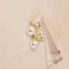 Venta al por mayor de fábrica pendientes de perlas de temperamento simple atmósfera de moda pendientes de corona de diamantes de alto sentido pendientes coreanos
