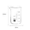 Vaso de Vidrio Espesado Resistente a Altas Temperaturas Vidrio de Borosilicato 5ml-5000ml Vaso Equipo de Enseñanza de Laboratorio Escolar