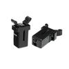 Interruptor de Trava de Porta de Plástico para Lixeira, Interruptor de Travamento Automático Acionado por Mola, Trava de Porta para Porta-Óculos de Carro