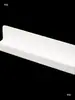 Borde de estante acrílico en forma de L en forma de U, doblado para bricolaje, ranura larga, translúcido, soporte de exhibición para calor, transparente, otros