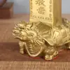 Tortuga Dragón de Latón Guardián de Piedra Adorno Tortuga Dragón de Cobre Adorno de Cobre Auspicioso para el Hogar Decoración del Hogar Artesanía