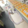 Cadena de Teléfono Colgante de Caqui de Nuevo Estilo para la Buena Suerte, Amuleto de Buena Suerte, Llavero de Pulsera con Cuentas de Cristal Fresco de Verano