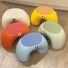 Estilo Escandinavo Lindo Arcoíris Plástico Taburete Pequeño Fuerte y Engrosado Taburete Bajo para Bebé Popular Hogar Sala de Estar Mesa de Café Banco