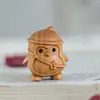 Souvenir de Navidad Talla en Madera de Ciprés Llavero Colgante Navideño Productos de Madera del Zodiaco de Dibujos Animados Dragón, Serpiente y Año del Caballo