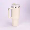 Copo Térmico de Aço Inoxidável Yongkang 40oz para Carro com Alça e Canudo, Caneca de Café de Grande Capacidade, Garrafa Térmica para Carro