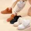 Zapatos de Algodón de Caña Alta, Nuevo Modelo de Invierno, Botas Cortas Transfronterizas Temu Talla Grande, Botas de Nieve Forradas de Felpa y Engrosadas, Botas de Algodón a Prueba de Frío y Cálidas