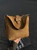 Bolsa Versátil Nova de Alta Qualidade, Bolsa de Ombro para Mulheres, Bolsa Tote Grande para o Dia a Dia, Bolsa de Suede Elegante para Usar sob o Braço