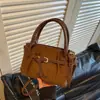Bolsa de mão retrô estilo coreano para mulheres, nova coleção outono/inverno 2026, bolsa de ombro em camurça, bolsa transversal estilosa para o dia a dia