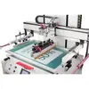 Máquina de serigrafía plana Haohe arriba y abajo izquierda y derecha doble motor Máquina de serigrafía máquina de serigrafía de vidrio y plástico semiautomática