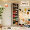 Estantería de acero estante de almacenamiento de suelo junto a escritorio gabinete estrecho para huecos infantiles gabinete de almacenamiento multicapa para estantería otro