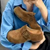 Aumento de Altura de 5 CM ~ Pantuflas Casuales Perezosas de Hebilla y Punta Cerrada para Mujer, Verano 2026, Que Aumentan la Altura, Cómodas, Pantuflas Birkenstock para Exteriores