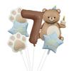 Nuevo Globo de Película de Aluminio de Pastel Mágico de Oso Set Número 32 pulgadas Garra de Oso Fiesta de Cumpleaños Infantil Accesorios para Fotos