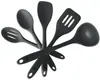 Juego de 5 piezas traje de utensilios de cocina de silicona de cinco piezas traje de suministros de cocina traje de productos de silicona traje de nailon bambú madera