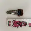 Par de Pasadores de Flor Pequeña de Lana Dulce para Niños, Pinza Lateral para el Cabello, Pinza para el Flequillo