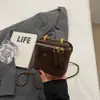 Bolso de Mano para Mujer de Lujo Ligero Más Vendido Versátil Mate Hombro Único Caja Cuadrado Pequeño Mini Bandolera Cadena Bolso Rojo