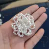 Vidro Cristal Pérola Flor Lua Tecido Patches Joias Artesanais com Contas Materiais Grampo de Cabelo Acessórios Decoração de Brinco Patches de Strass
