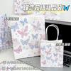 Bolsa Tote Borboleta Sacola de Embalagem para Presente de Aniversário Bolsa de Papel Feminina de Alto Valor Sacola para Presente de Dia dos Namorados Borboleta Colorida