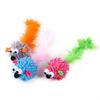 Nuevo juguete transfronterizo para gatos, con forma de dragón, ratón, juguete de peluche con plumas, suministros interactivos para gatos.