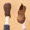Sapatos Loafers Retro de Solado Grosso para Mulheres 2025 Outono Novo Estilo Pequenos de Solado Macio Aumentadores de Altura Casuais para o Dia a Dia Birkenstock