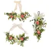 Guirlanda de Flores Artificiais Primavera e Verão Transfronteiriça, Lírio e Camélia Simulados, Decoração de Porta de Casa, Arranjo de Casamento, Pendente de Parede, Decoração de Árvore de Cabeça para Baixo