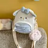 Bolsa transversal fofa estilo coreano com desenho de ovelha para viagem infantil, bolsa de ombro energética para compras de meninas para celulares
