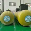 Tanque de Petróleo Subterráneo Horizontal Sf de Doble Capa de 80 Metros Cúbicos, Tanque de Almacenamiento de Petróleo Anti-Fugas para Gasolineras, Tanque de Almacenamiento Subterráneo para Gasolina y Diésel