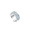 Anillo de plata de ley con esmalte de gota 2026 nuevo modelo estilo ins nicho diseño de alta gama anillo abierto para mujer