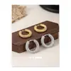 Cobre Chapado en Oro Plata 925 Europeo y Americano Nicho Retro Moderno Exquisito Pequeño Brazalete para Oreja Rosca Simple Versátil Pendientes de Aro